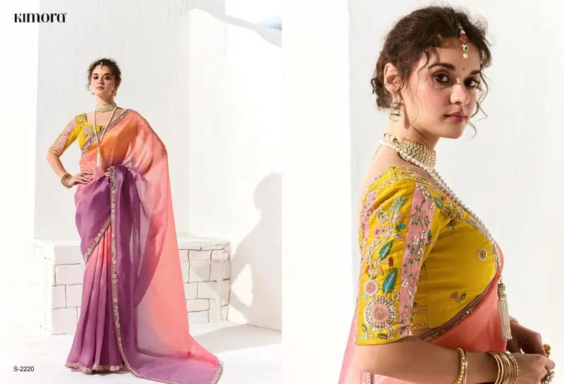 Runway By Kimora Organza Tissue Designer Saree Wholesale Shop In Surat